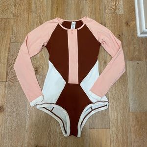 L*Space Mod Rash Guard One Piece Swimsuit